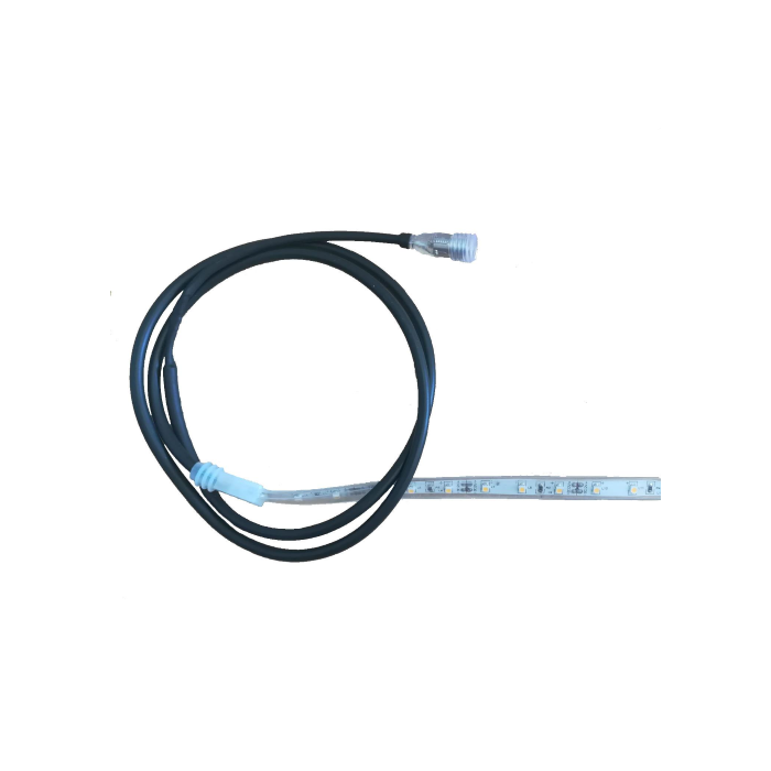 1.0 m STRIP LED waterproof, cold light + 1 m cable and IP connector female