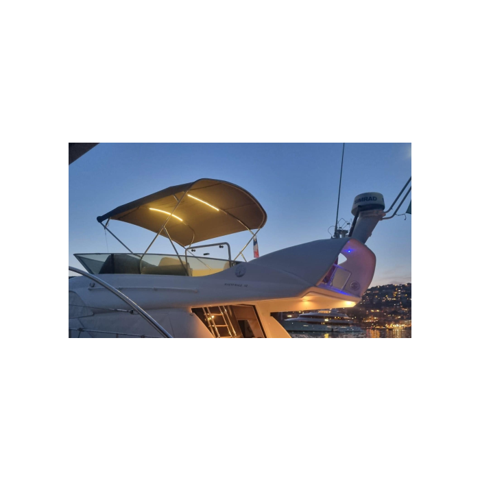 Toldo Bimini de acero inoxidable, 4 arcos para RAFFAELLI MAESTRALE 52