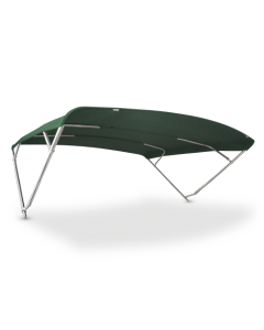 Bimini Top MAJESTIC 4 arches - 316L stainless steel tube Ø 40mm - Altezza 140cm - Larghezza 245cm, 5040 - Forest Green