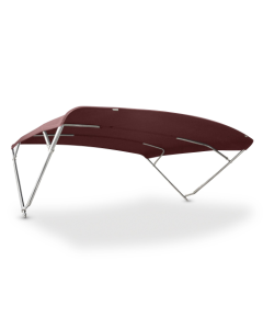 Bimini Top MAJESTIC 4 Bögen - 316L Edelstahlrohr Ø 40mm - Altezza 140cm - Larghezza 245cm, 5034 - Burgundy