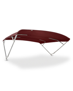 Bimini Top MAJESTIC 4 arches - 316L stainless steel tube Ø 40mm - Altezza 140cm - Larghezza 245cm, P015 - Crimson Red