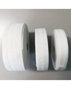 Vorhangband - 25mm, Bianco