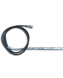 1,0 m STRIP LED waterproof luce calda + 1 m cavo e connettore IP femmina